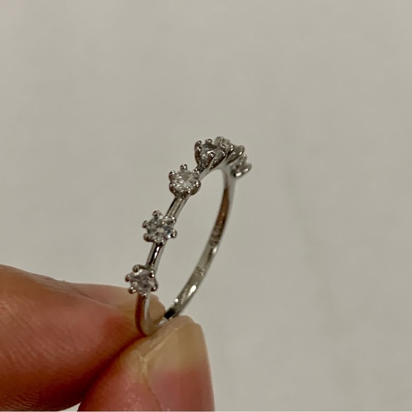 6 Stone 925 Ring Size 7 - Picture 9 of 12